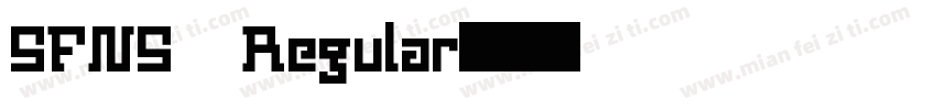 SFNS Regular字体转换